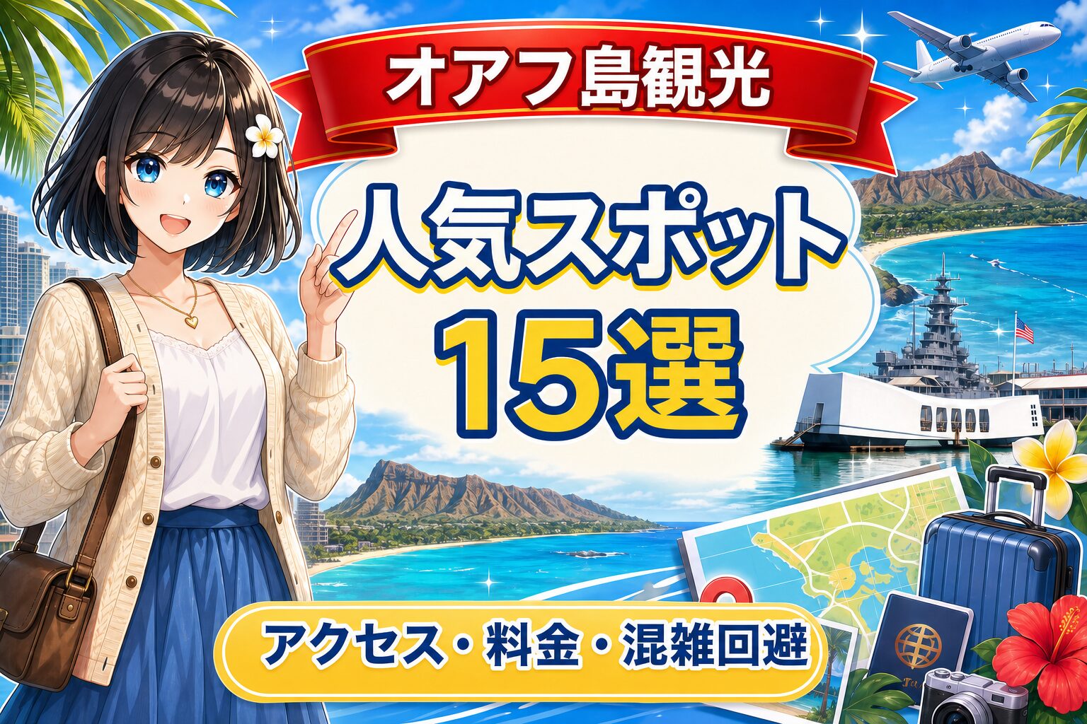 オアフ島観光の人気スポット15選、アクセス・料金・混雑回避ガイド